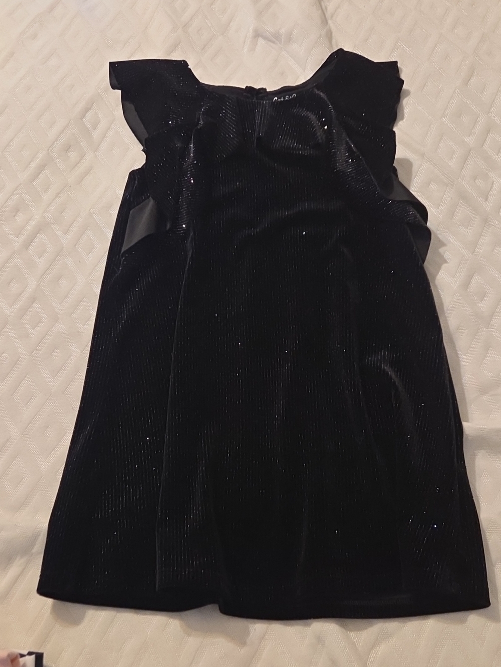 Cat & Jack Black Velvet Sparkle Party Dress